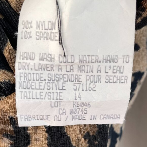 Sophisticate - Leopard Print Slinky Knit Dress - Picture 9 of 9